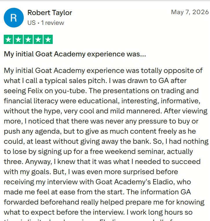 Goat Academy students learning stock trading